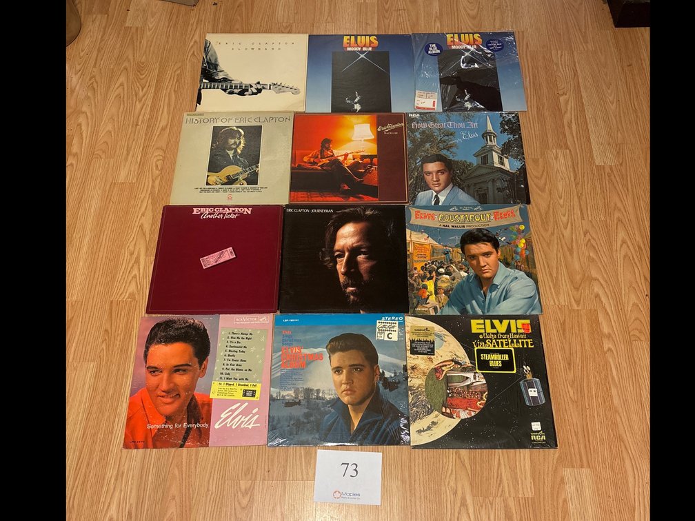 Elvis/ Eric Clapton Vinyl Records
