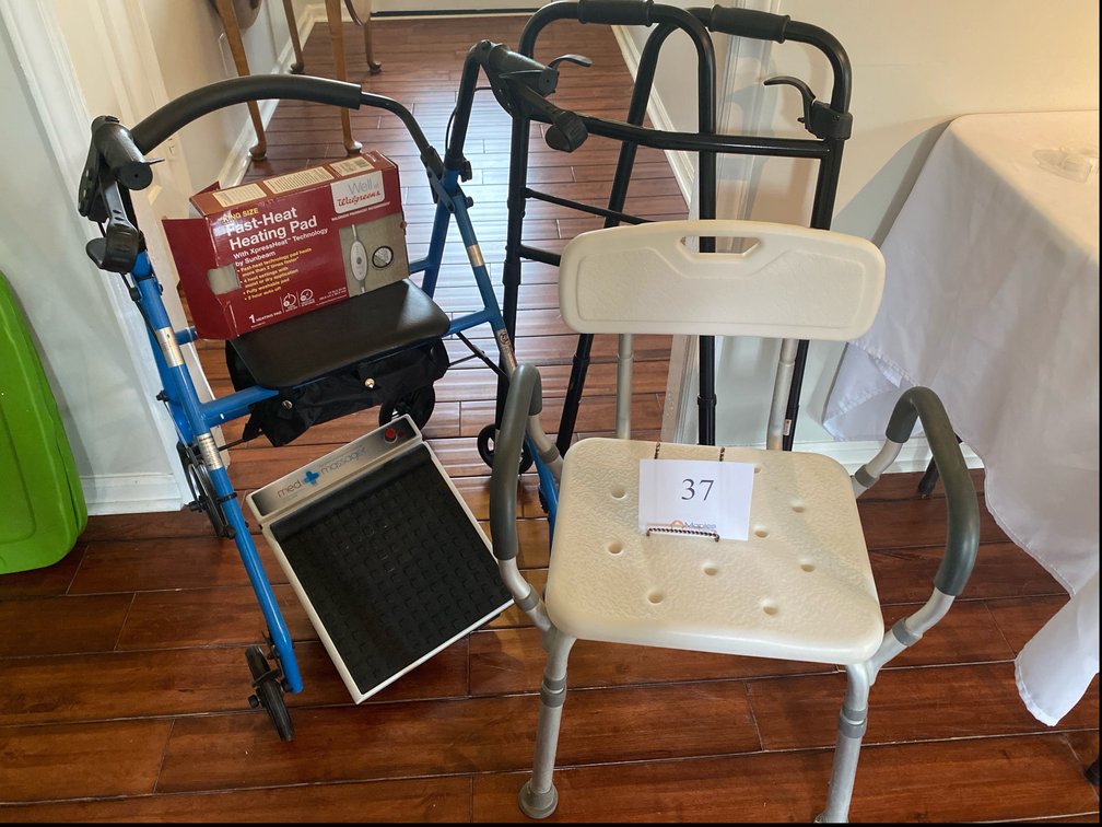 GUARDIAN WALKER, EQUATE WALKER, SHOWER, FAST HEATING PAD, THERAPEUTIC MED MASSAGER