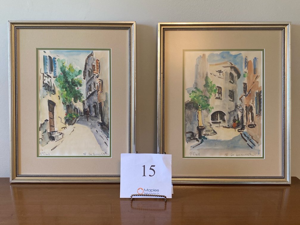2 ST.PAUL SIGNED E. DE DONCKER 18.5”x 15”