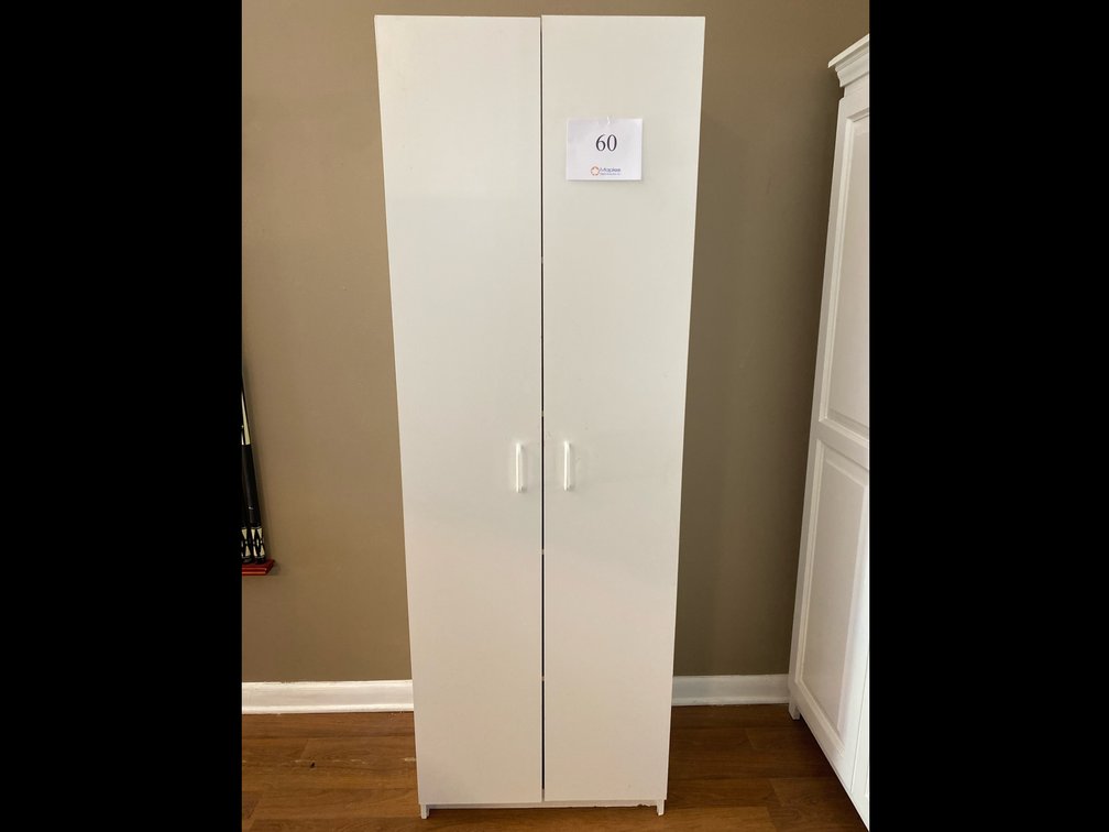 WHITE CABINET 70”Hx24”Wx17”D