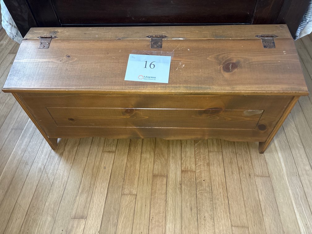 Vintage Wooden Blanket Chest