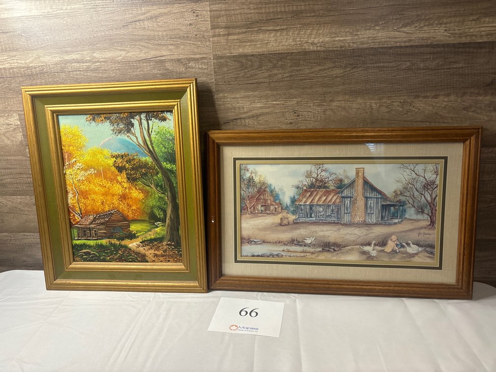 Framed Farmhouse Paintings