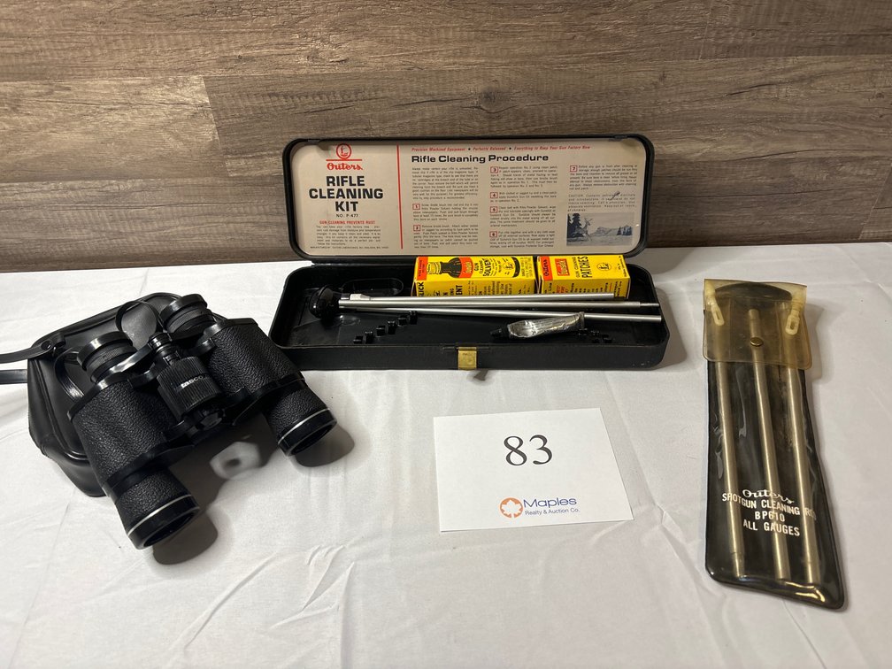 Gun Cleaning Kits & Binoculars 