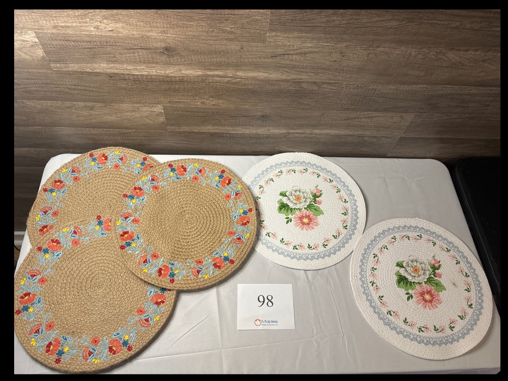 Large Floral Trivets