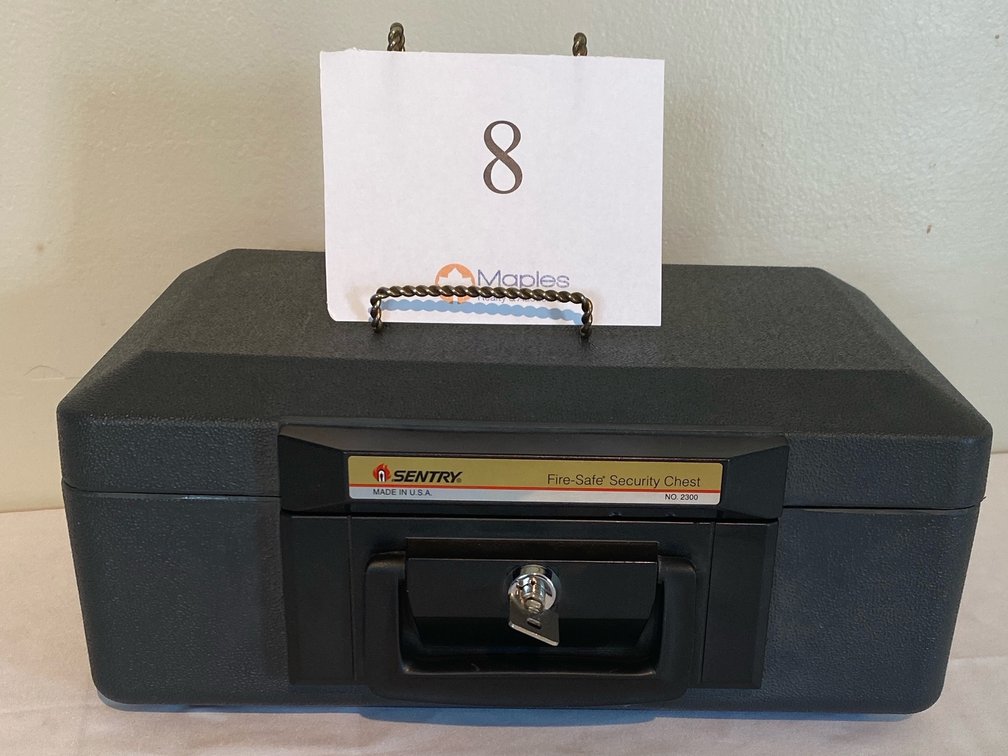 SENTRY FIRE-SAFE SECURITY CHEST WITH KEY