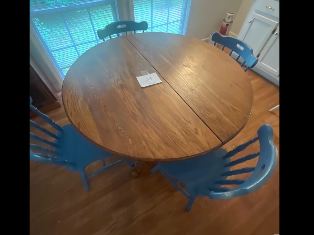 Table and chairs