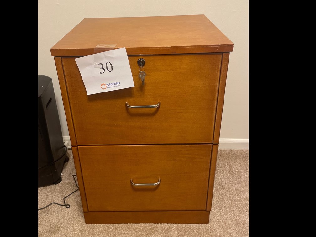 Wooden File Cabinet 