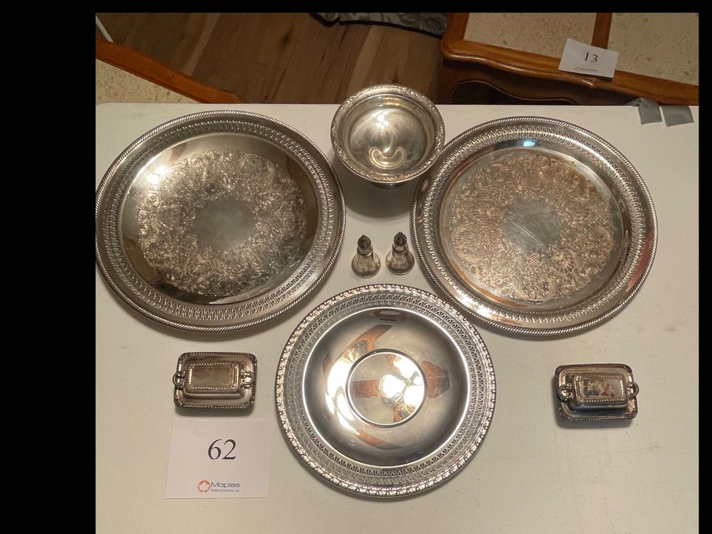 Serving Plates, Butter Dish 