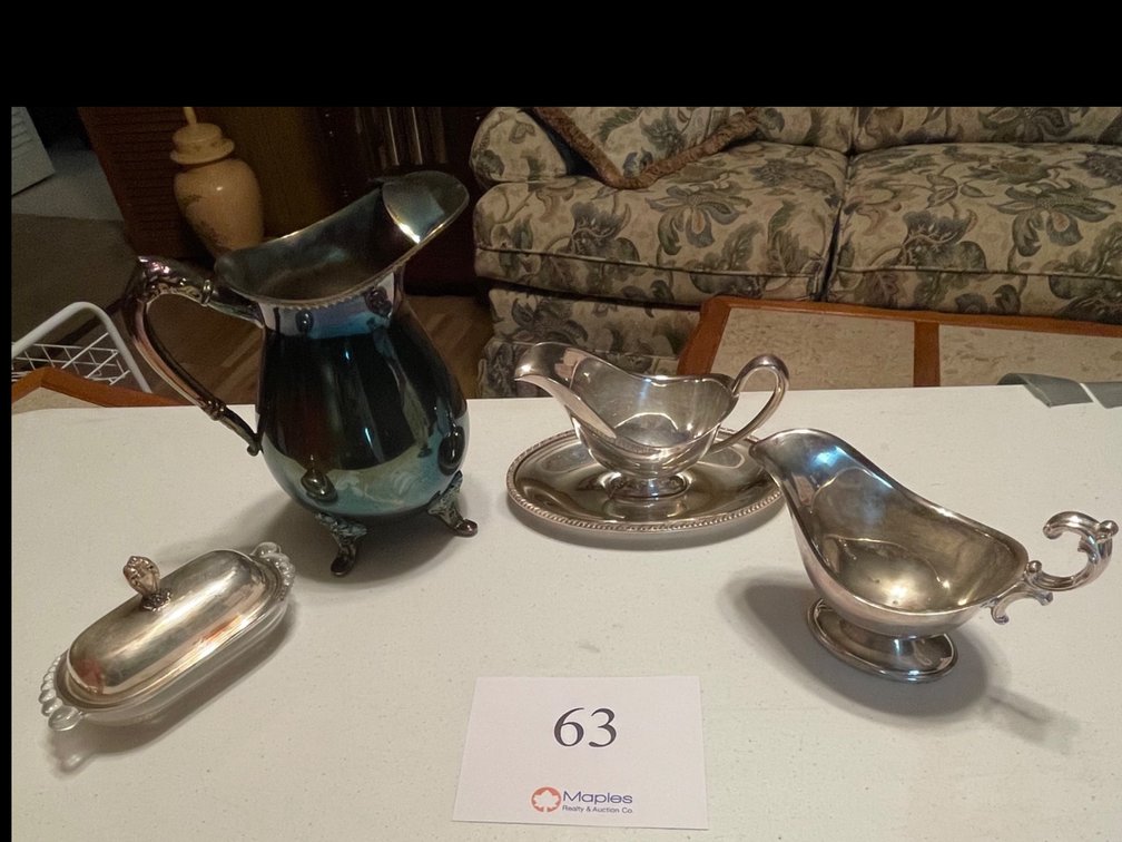 Butter Dish, Gravy Boat, Pitcher 