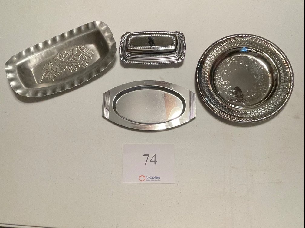 Serving Trays, Butter Dishes 