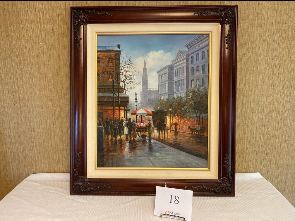 SIGNED FRAMED PAINTING 32”x28”
