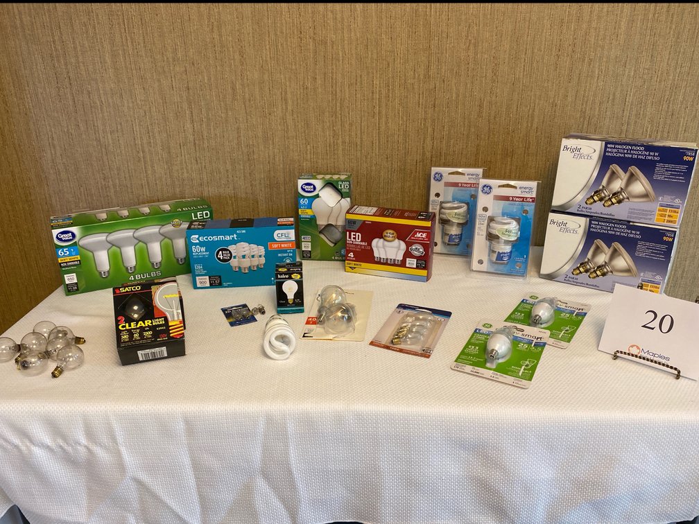 VARIOUS LIGHT BULBS   