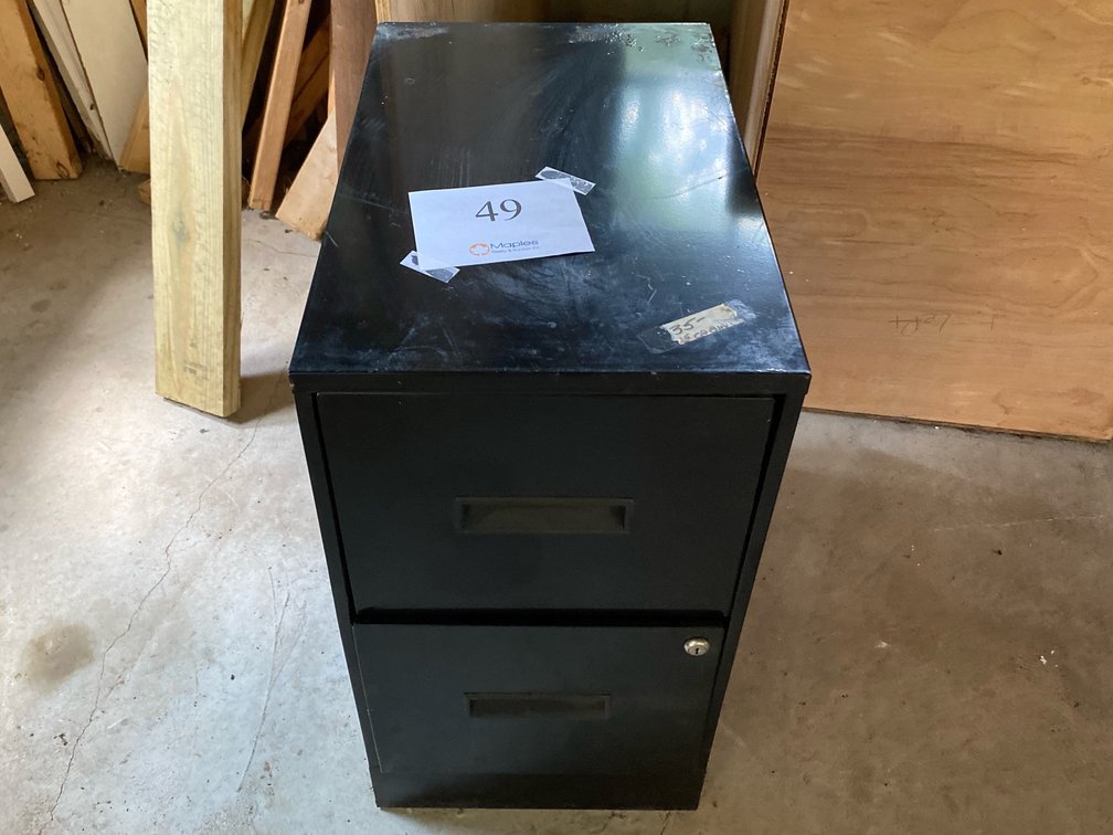 2 DRAWER METAL FILING CABINET