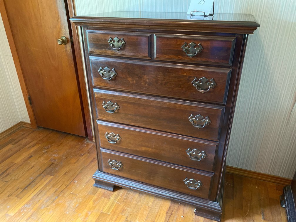 CHEST OF DRAWERS 46”Hx36”Wx19”D MATCHES LOT#24 and 26 