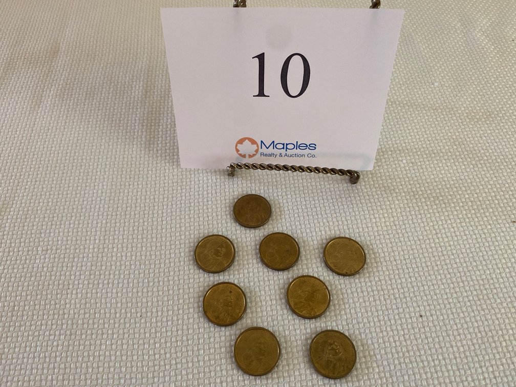 8 SACAGAWEA YEAR 2000 GOLD DOLLARS