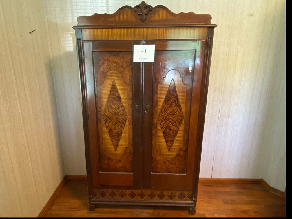 VINTAGE WARDROBE 64”Hx36.5”Wx16”D  