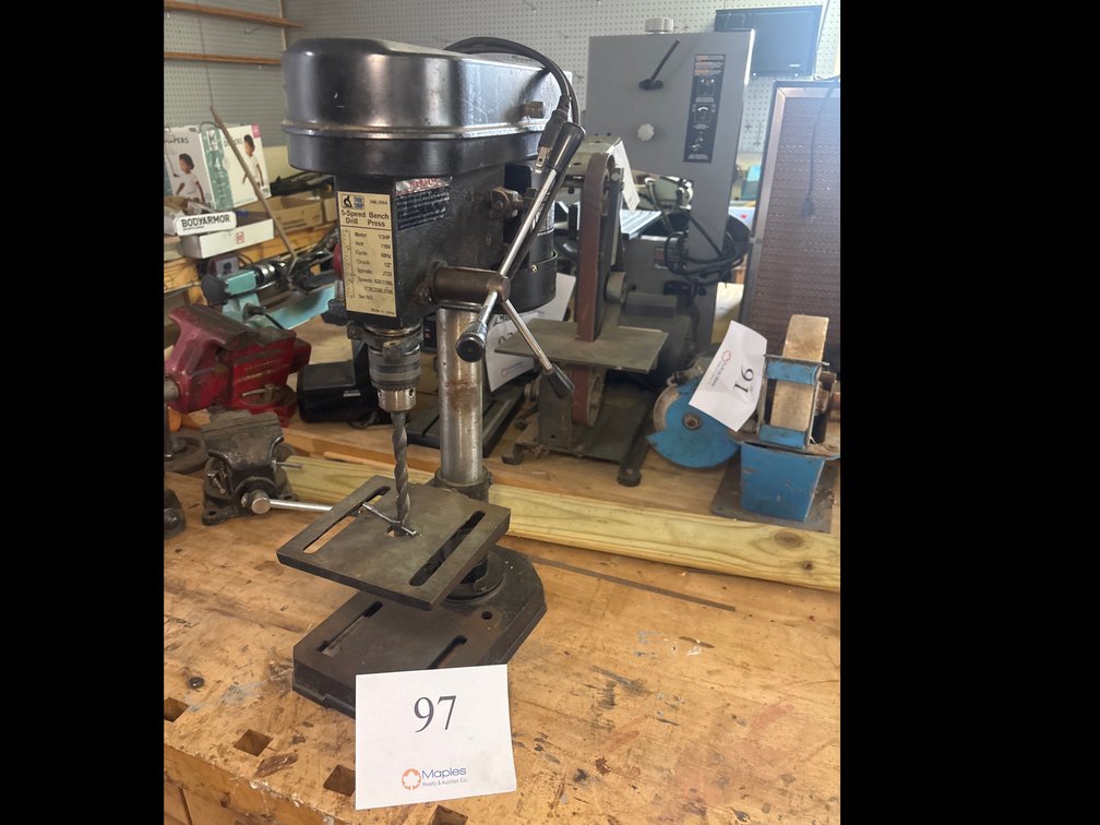 Tool Shop 5-Speed Bench Drill Press