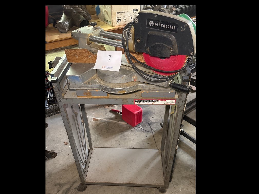 Hitachi Sliding Miter Saw w Stand 
