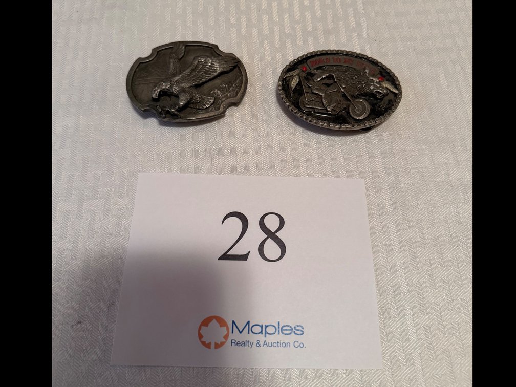 (2) Belt buckles 