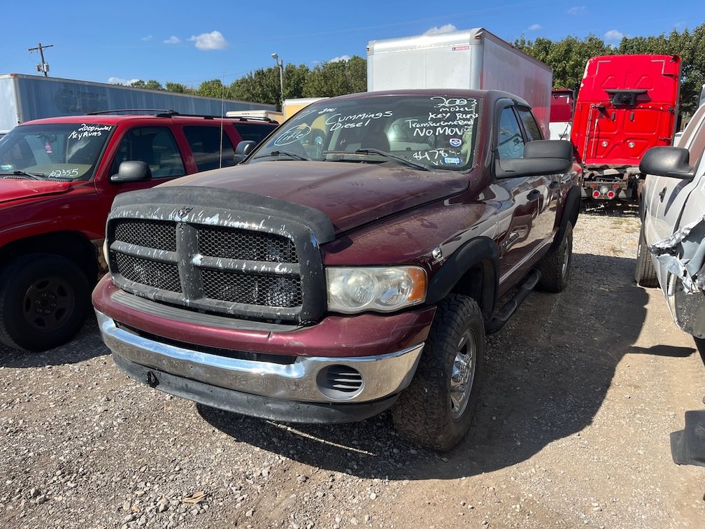 2003 Dodge Ram 2500; W/ Title, Key & Runs But Does Not Move; Cummins Diesel, Bad Transfer Case