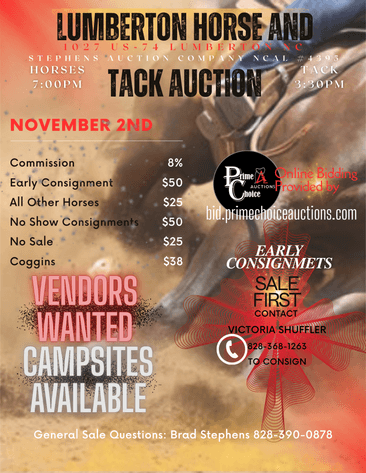 Image for Lumberton Horse and Tack Auction, November 2026