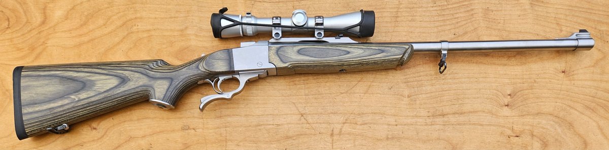Ruger No.1 Stainless 375 H&H Magnum w/ Leupold VX3 Scope