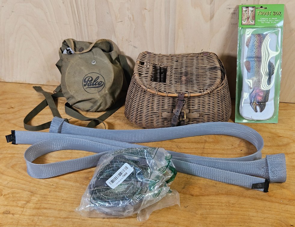Fishing Basket, Trout Socks, and More
