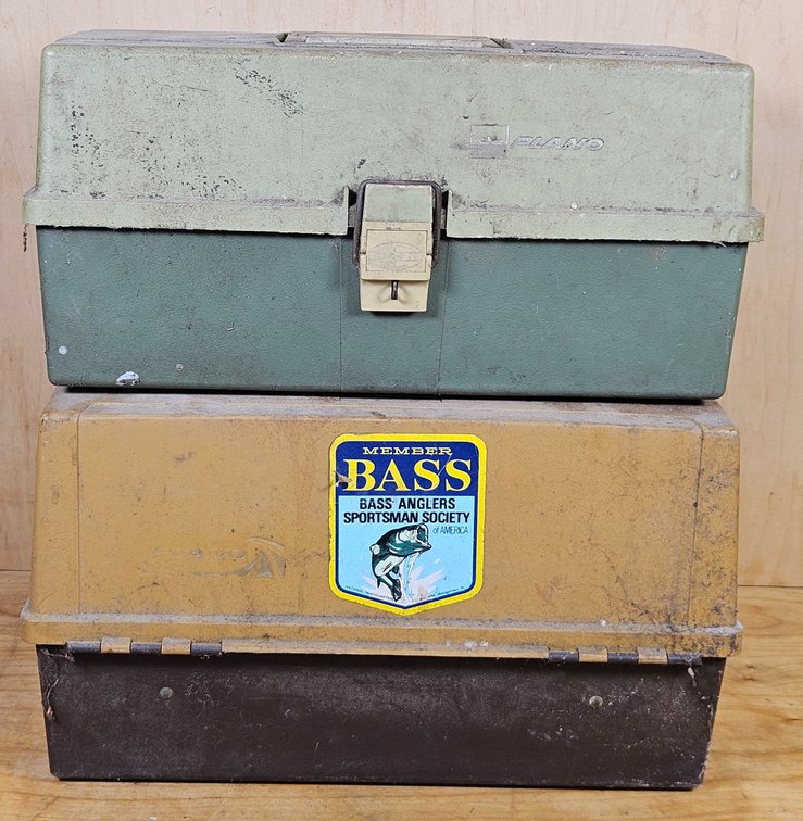 Two Tackle Boxes with Lures and More