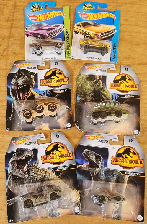 Hot Wheels Jurassic Park Cars