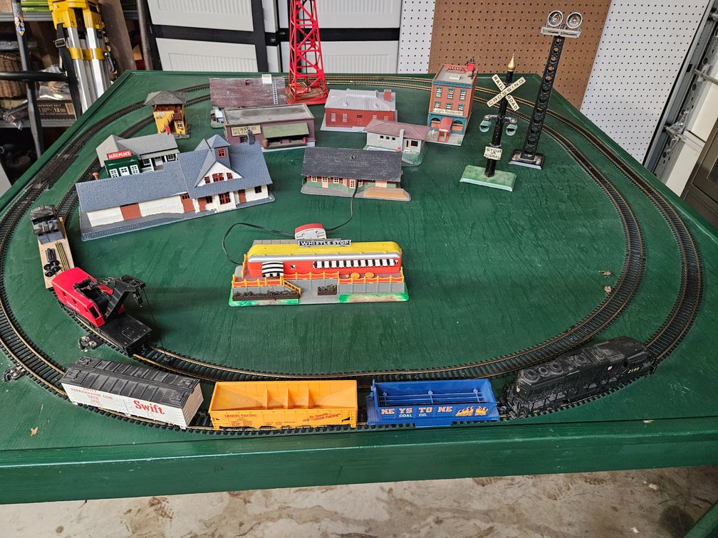 Train Display w/Cars, Track, Houses & More