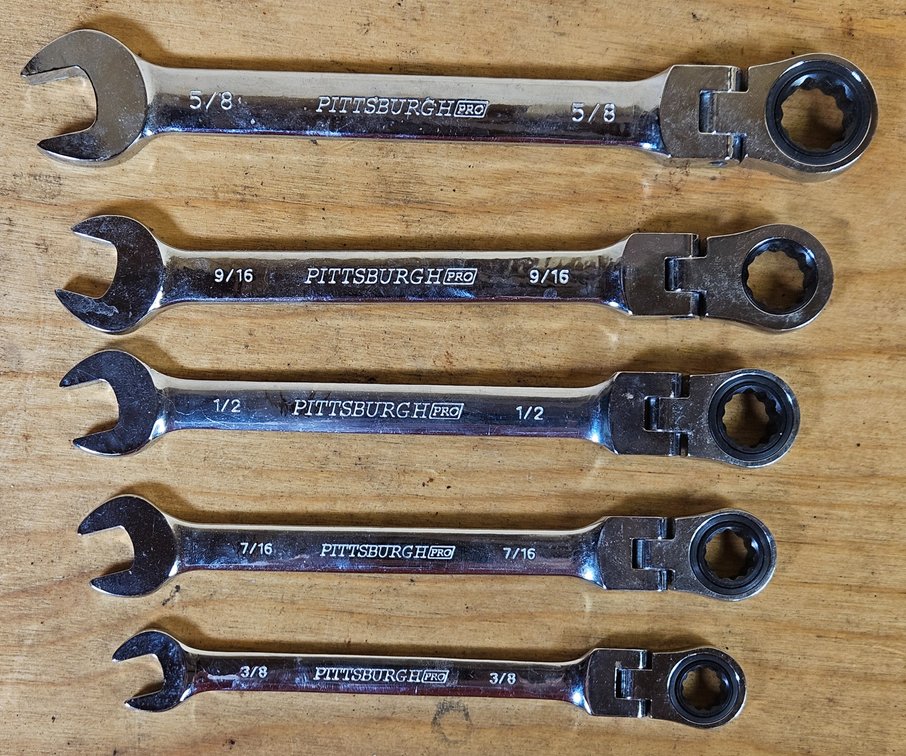 Pittsburgh Flexible Ratchet Wrenches
