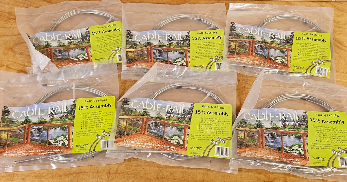 Stainless Cable Rail Packs