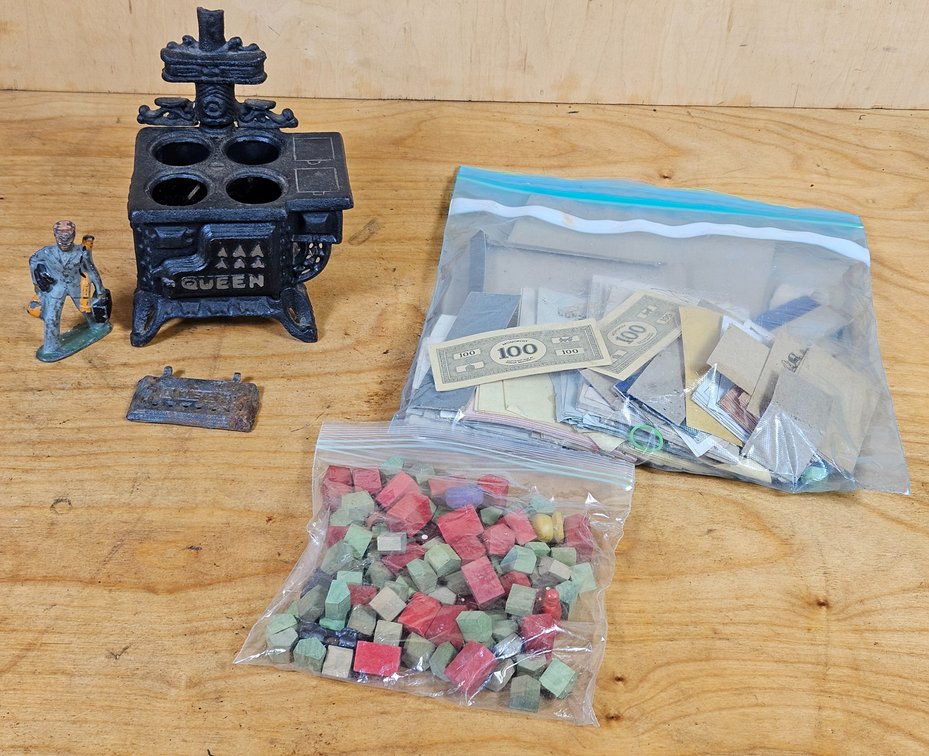 Mini Cast Iron Stove, Man, Monopoly