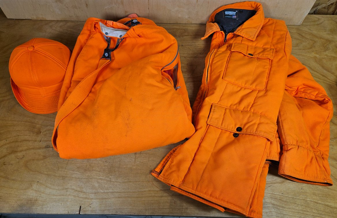 Hunting Orange: Hat Jacket Pants