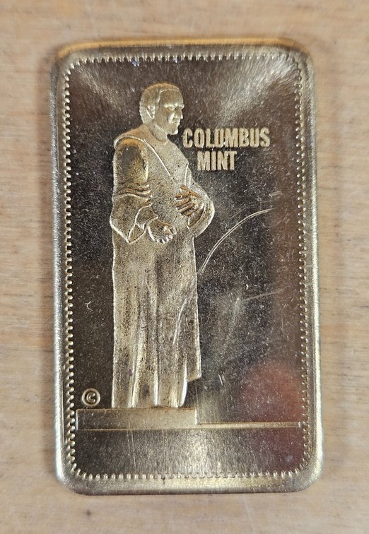 Columbus Mint Brass Bar