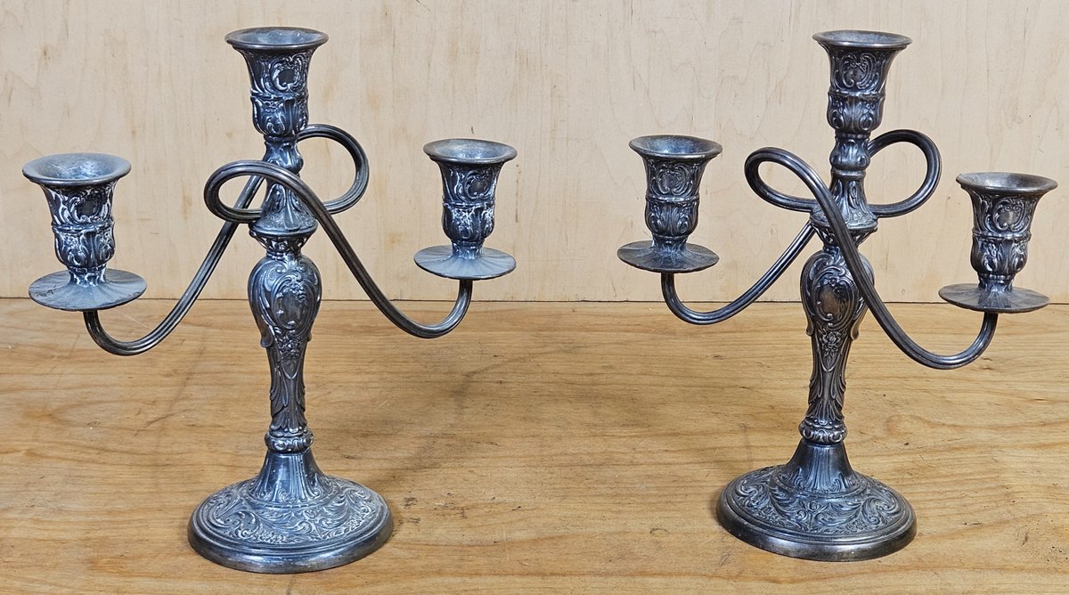 Two Candle Sticks WM Rogers