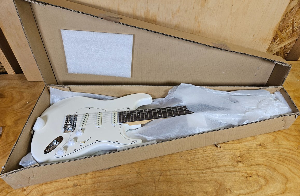 White Electric Guitar