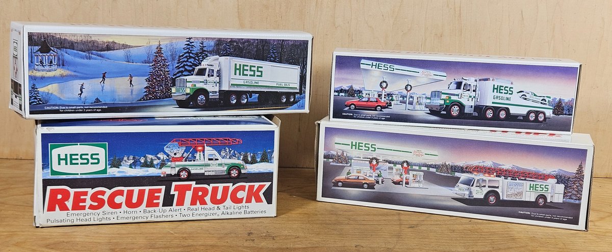 Lot of 4 Hess Trucks