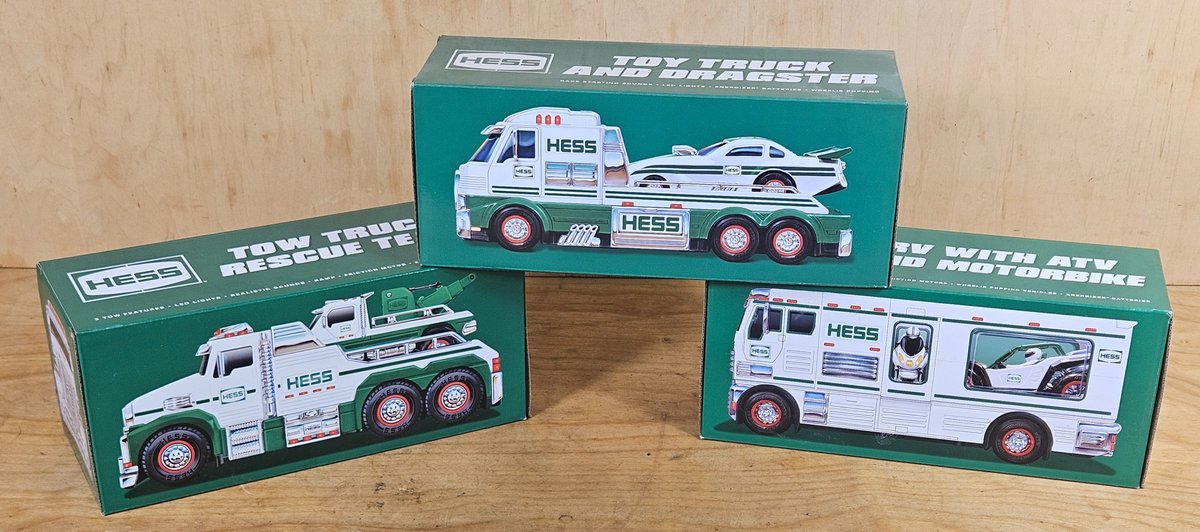 Three Hess Trucks