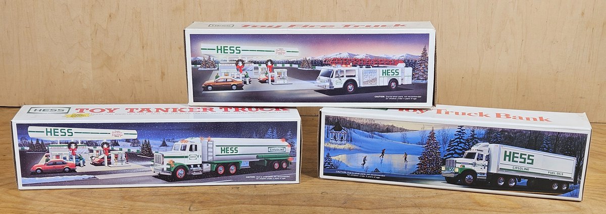 Three Hess Trucks