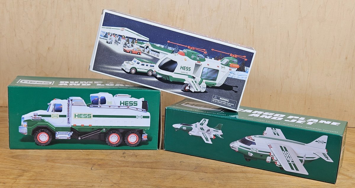 Lot of 3 Hess Trucks/ Plane