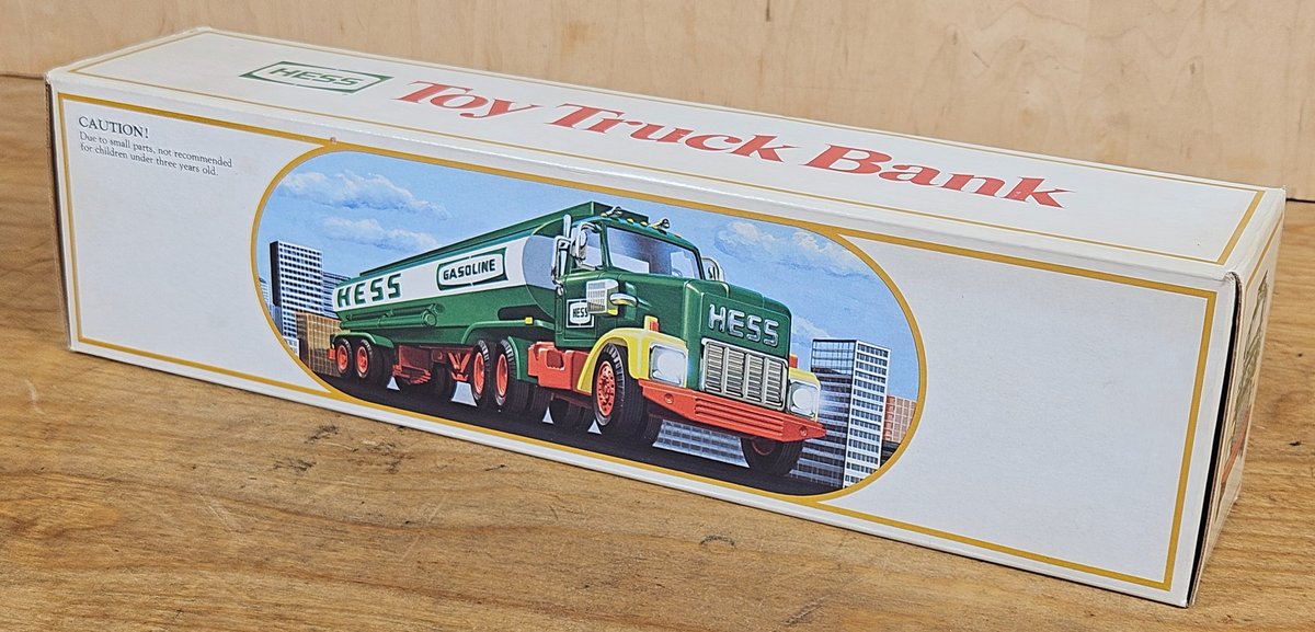 Early Hess Gasoline Fuel Oils Tanker Truck Bank