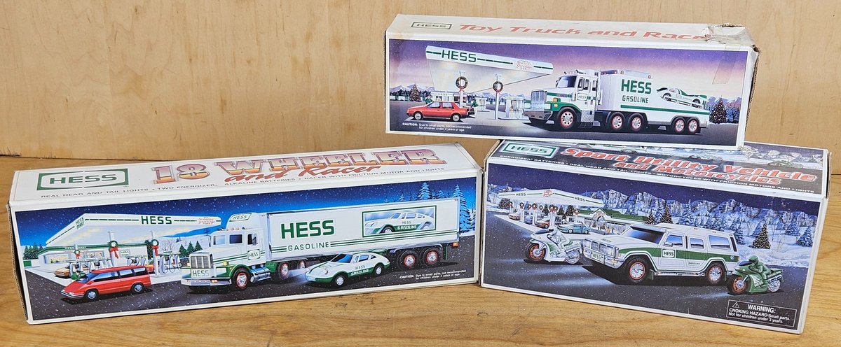 Lot of 3 Hess Trucks