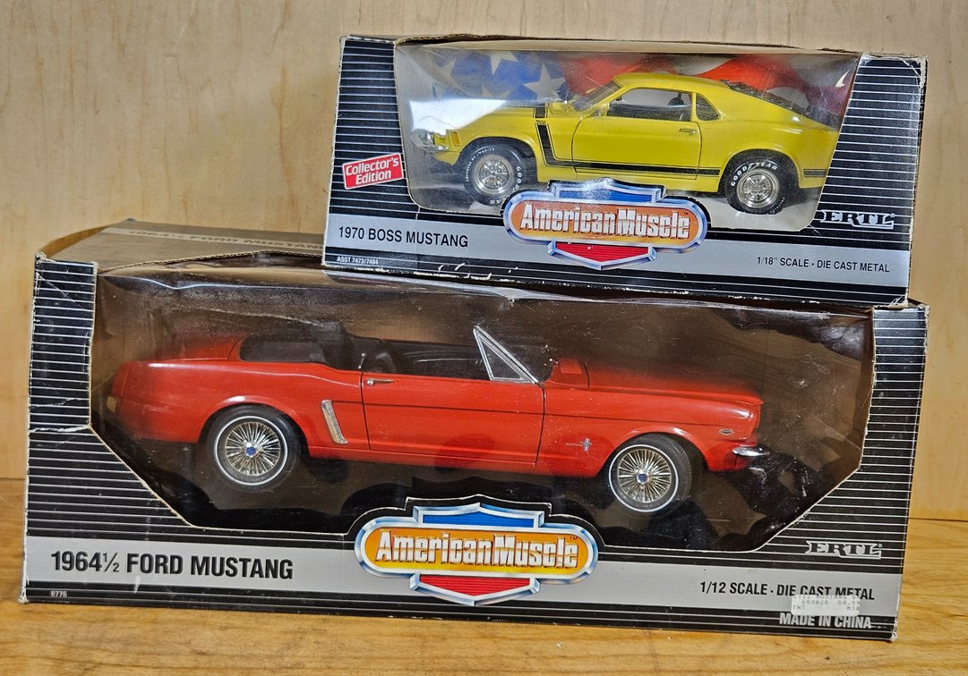 Two Ford Mustang Models 1964.5 & 1970