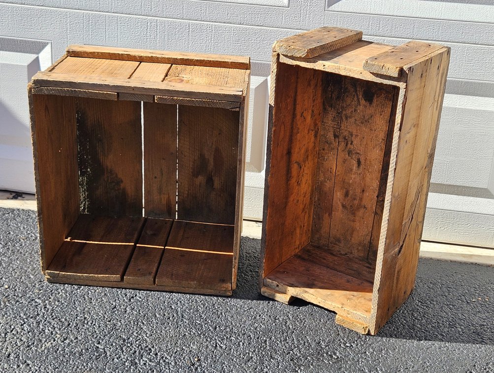Two Wooden Crates