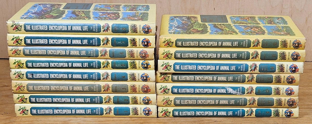 15 Volumes of Animal Life Encyclopedias