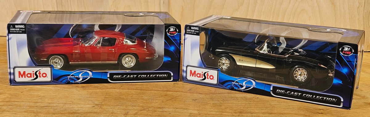 1965 & 1957 Chevy Corvette 1/18th Models