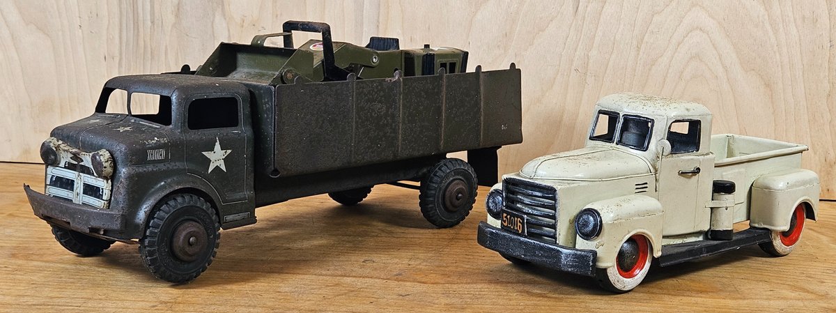 Two Trucks & Forklift Tonka & Marx