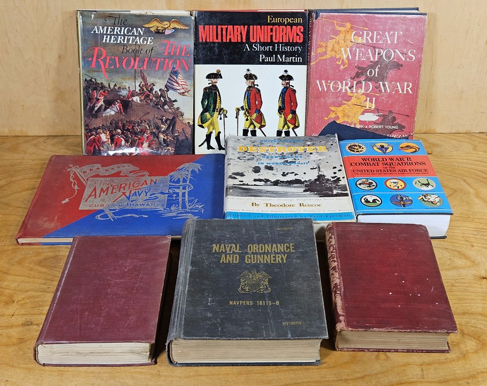 Nine Military Books