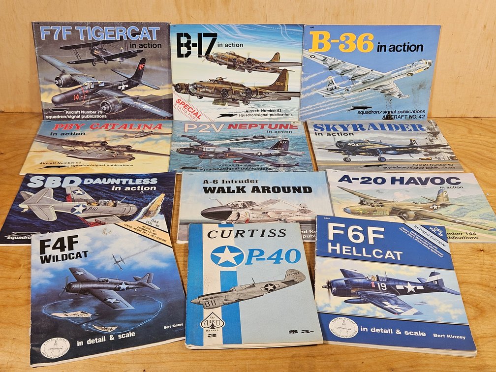 Twelve Military Planes/ Jets Books